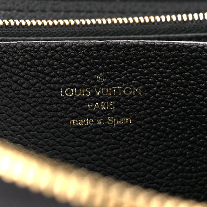 Louis Vuitton Empreinte Monogram Giant Zippy Wallet Black Beige 6 of 9
