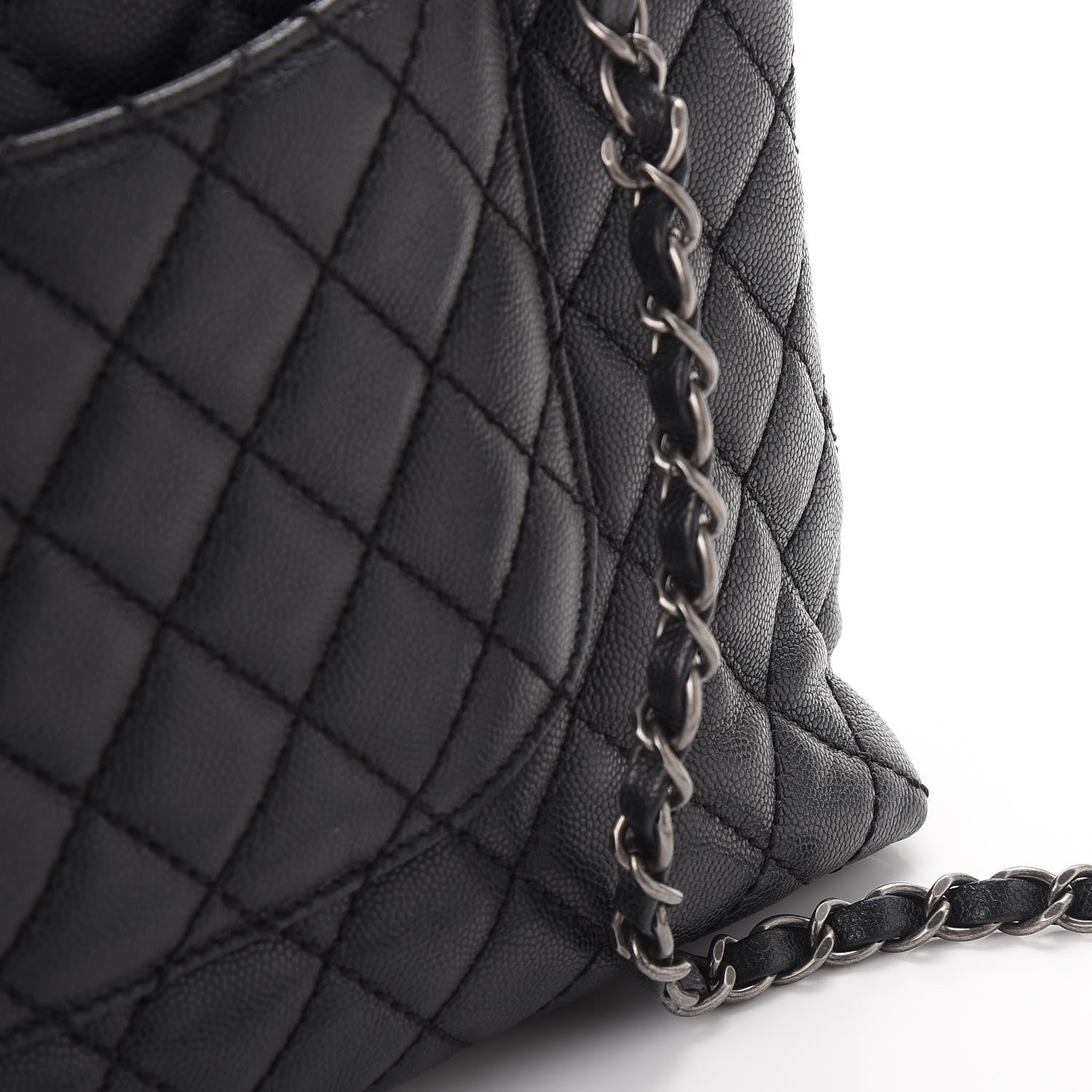 Chanel Caviar Quilted Medium Coco Handle Flap Black 10 of 11