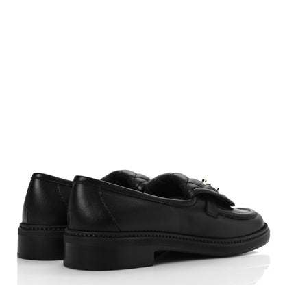 Chanel Lambskin Quilted CC Turnlock Loafers 39 Black 4 of 7