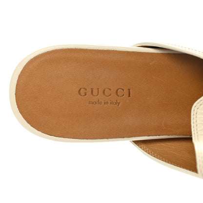 Gucci Malaga Kid Womens Princetown Slippers 38.5 Mystic White 7 of 8