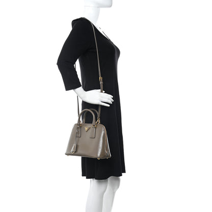 Prada Saffiano Vernice Small Promenade Tote Argilla 2 of 13