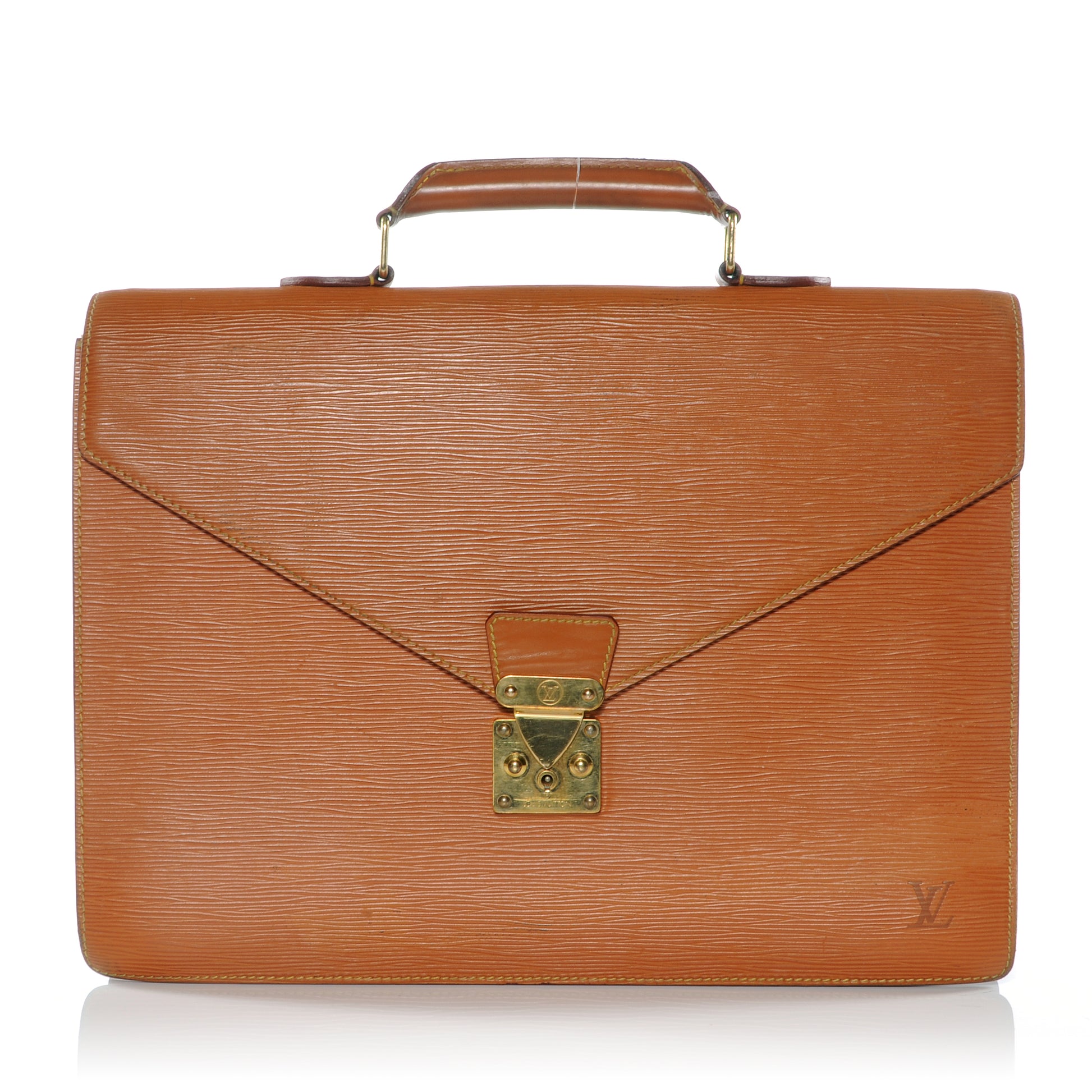 Louis Vuitton Epi Serviette Ambassadeur Briefcase Gold 1 of 8