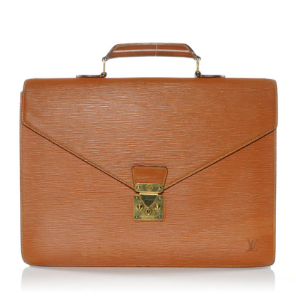 Louis Vuitton Epi Serviette Ambassadeur Briefcase Gold 1 of 8