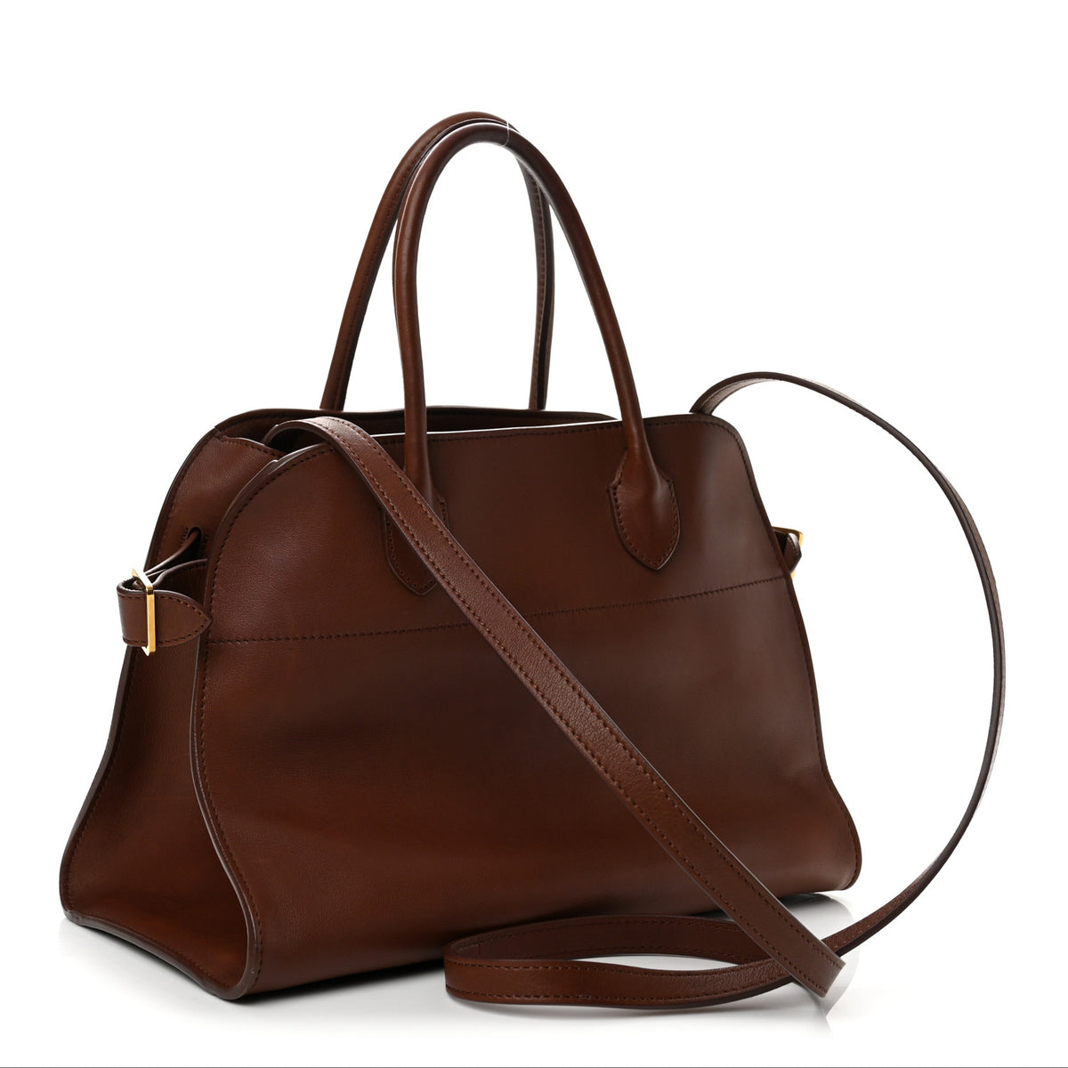 Polished Saddle Calfskin Soft Margaux 12 New Burgundy