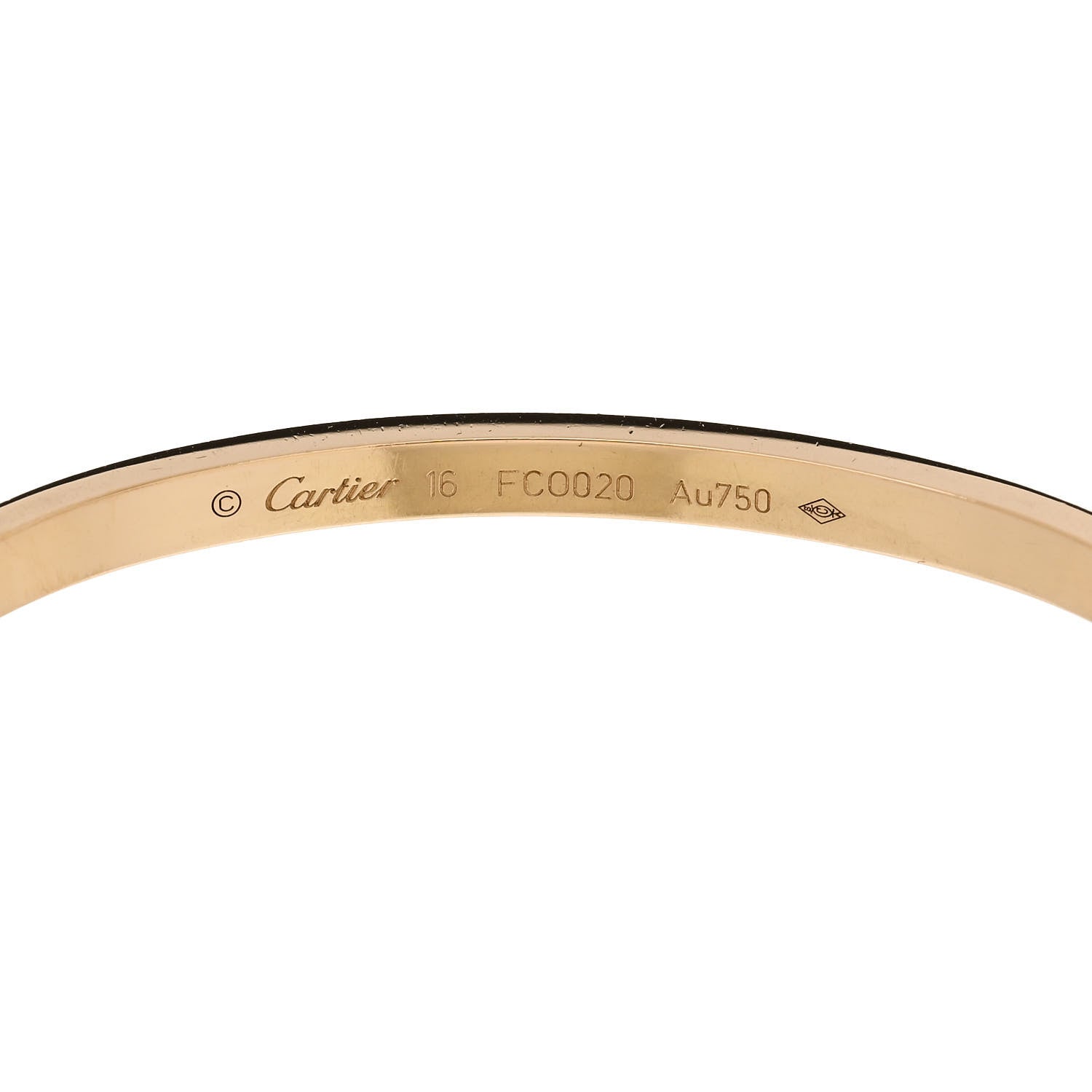 Cartier 18K Yellow Gold Small LOVE Bracelet 16 4 of 5