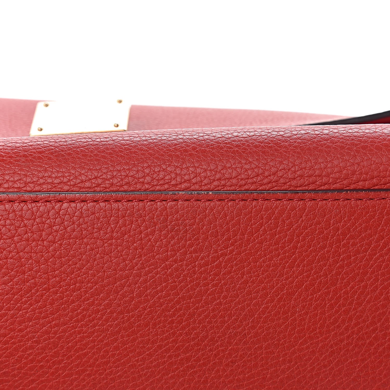Celine Drummed Calfskin Suede Medium Trapeze Coquelicot 25 of 26