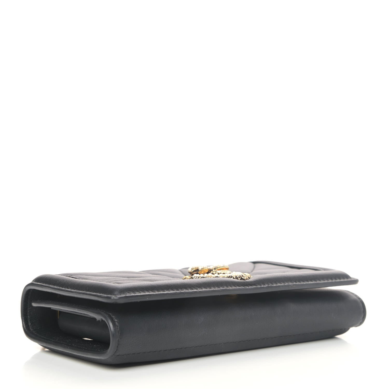 Dolce & Gabbana Lambskin Devotion iPhone 11 Pro Cover Black 3 of 4