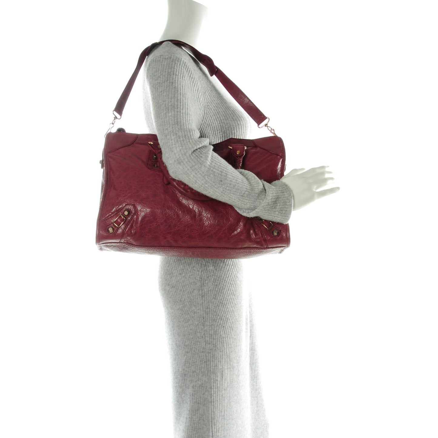 Agneau Giant 12 Rose Gold Hardware City Cassis