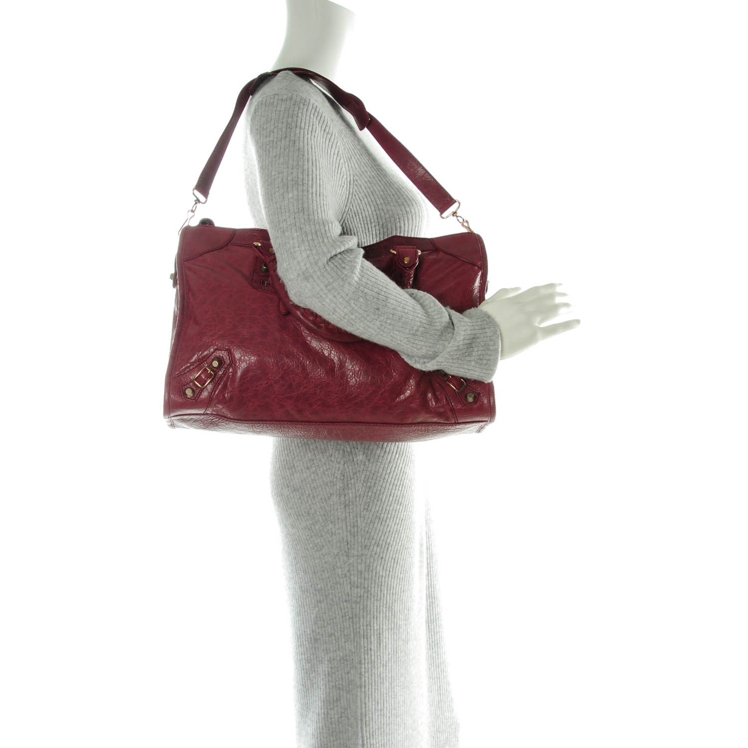 Balenciaga Agneau Giant 12 Rose Gold Hardware City Cassis 2 of 8
