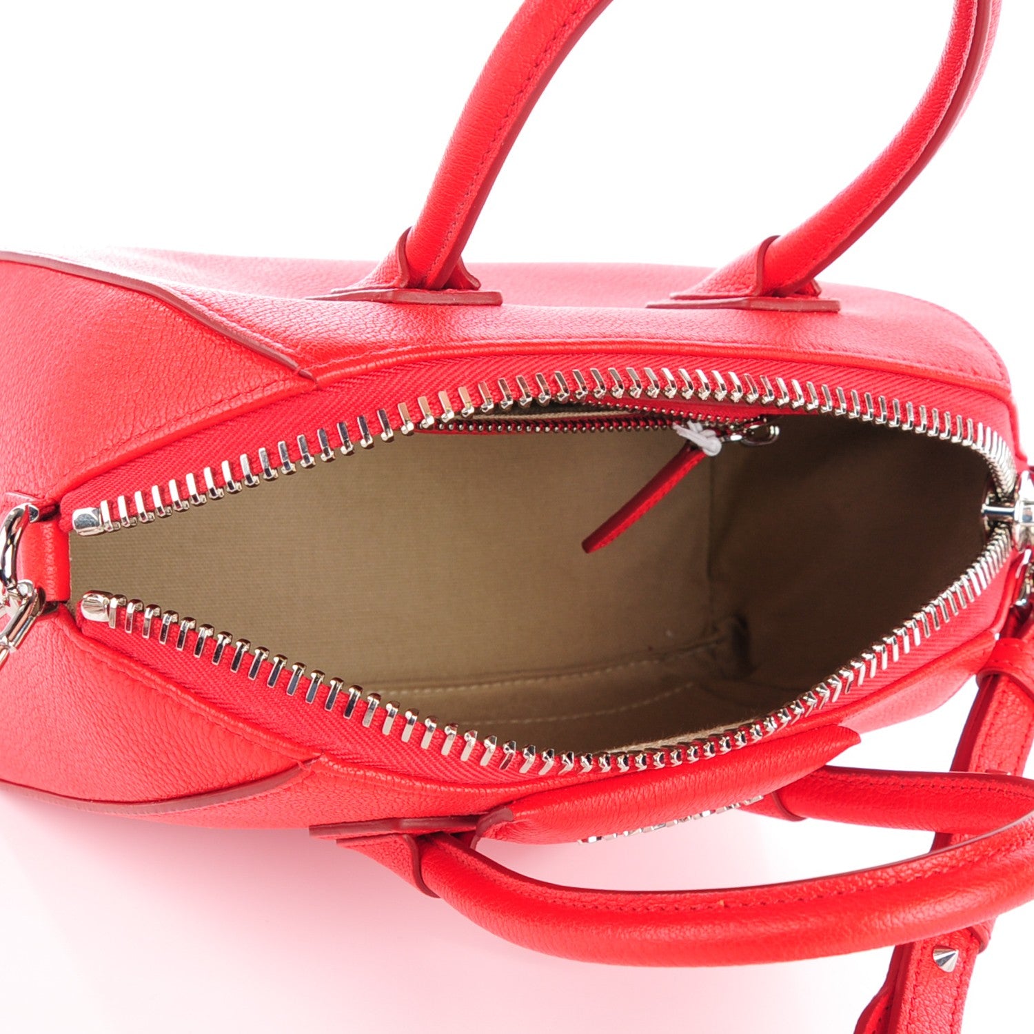 Givenchy Sugar Goatskin Mini Antigona Red 5 of 7