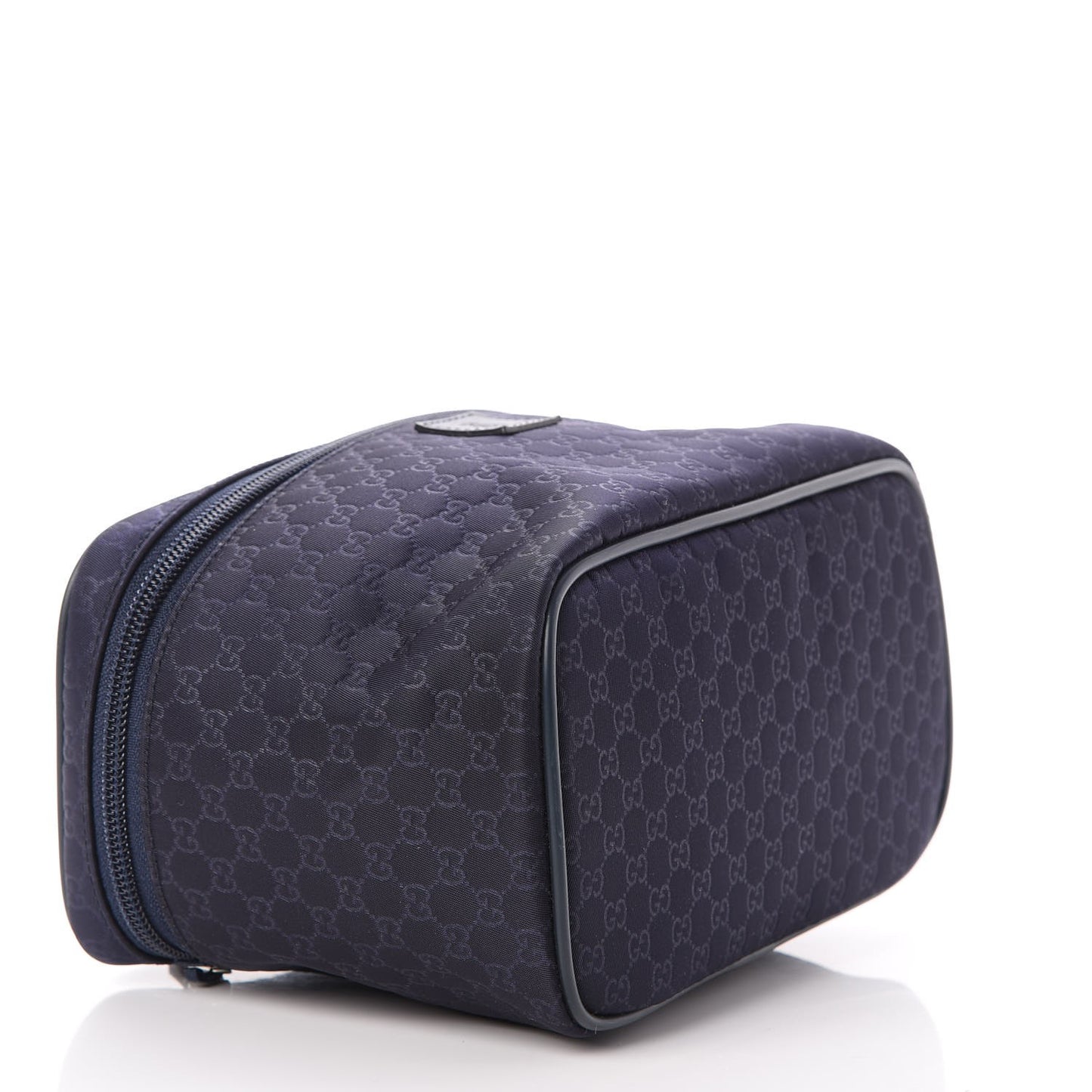 Nylon Monogram Cosmetic Case Navy