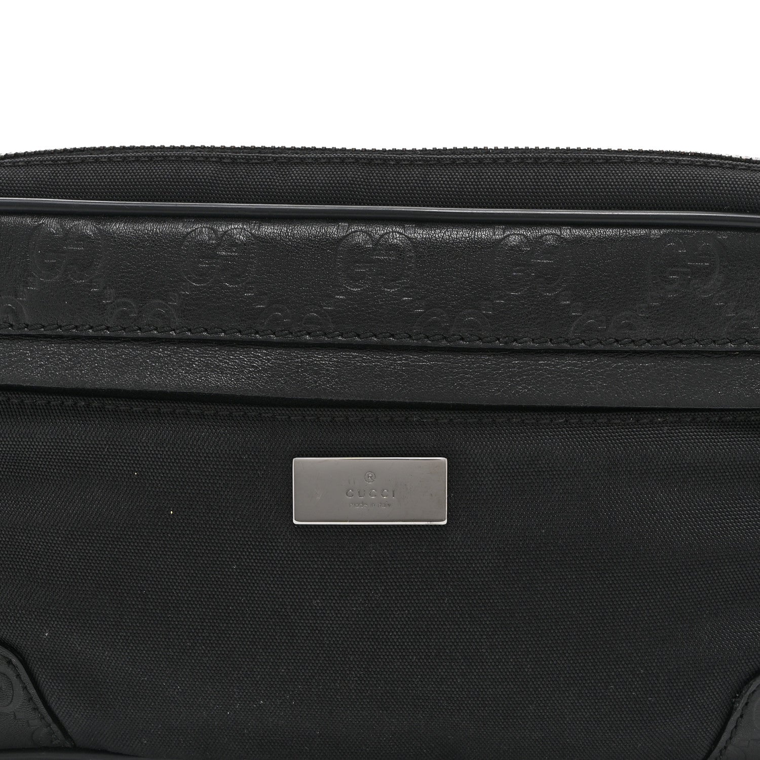 Gucci Guccissima Nylon Belt Bag  Black 8 of 10