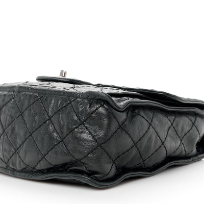 Chanel Calfskin Quilted Whipstitch Paris Edinburgh Flap Bag Black 11 of 12