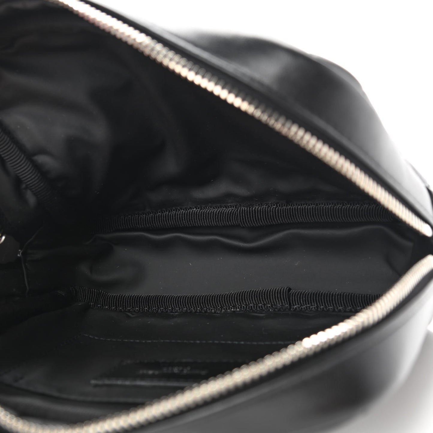 Lambskin Y Quilted Monogram Loulou Cosmetic Case Black