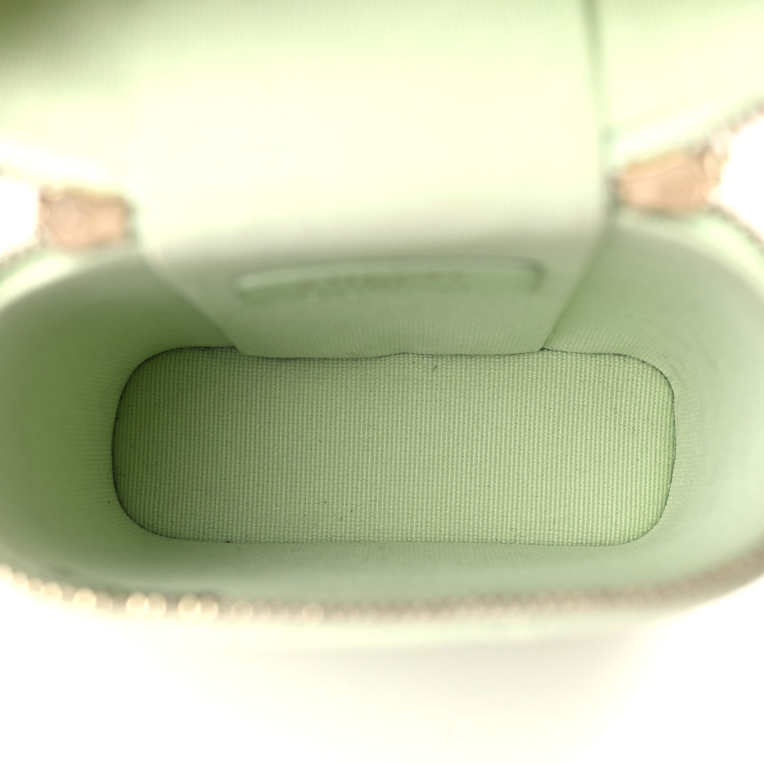 Chanel Caviar Quilted Phone Holder With Chain Light Green 5 of 9