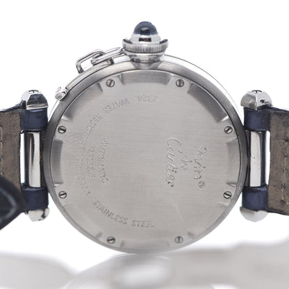 Cartier Stainless Steel Alligator 35mm Pasha C Automatic Watch Pink 5 of 7