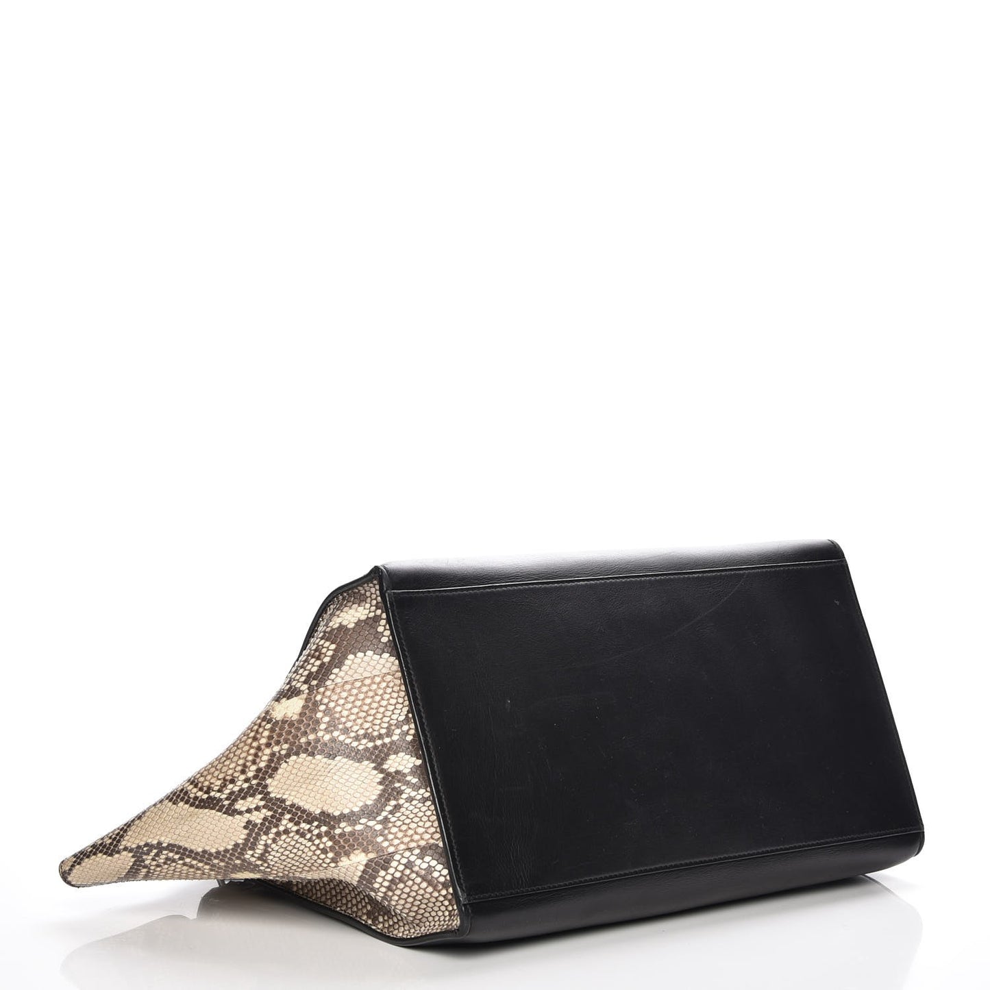 Python Calfskin Tri-Color Large Trapeze Wine