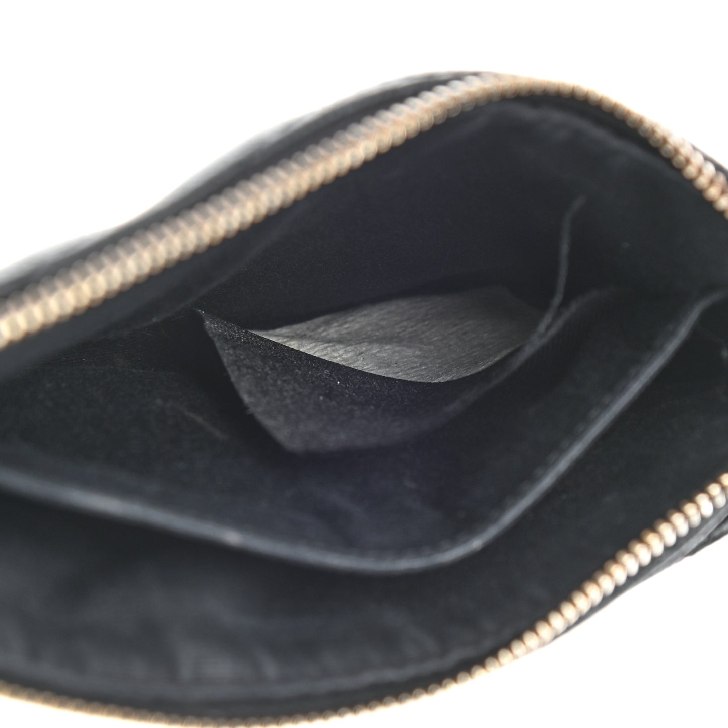 Grain De Poudre Chevron Monogram Bill Pouch Black