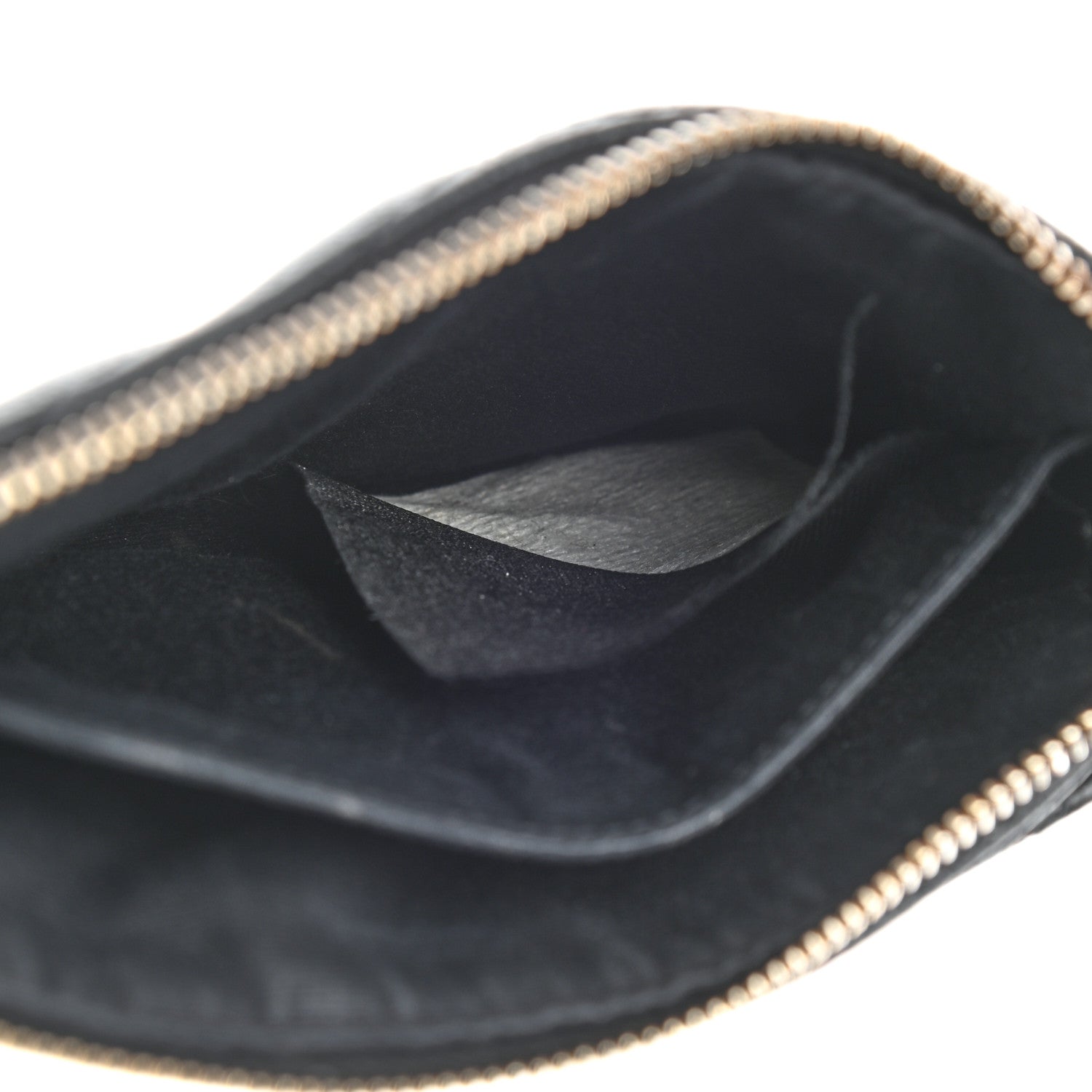 Saint Laurent Grain De Poudre Chevron Monogram Bill Pouch Black 8 of 8