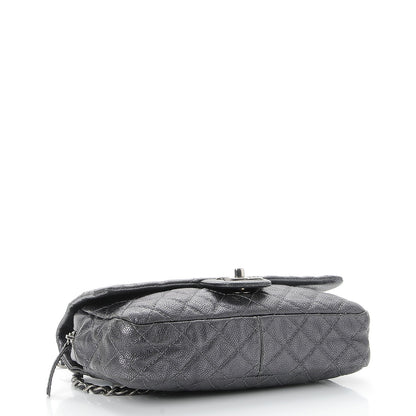 Chanel Iridescent Caviar Quilted Small Chic Flap Dark Silver 4 of 11