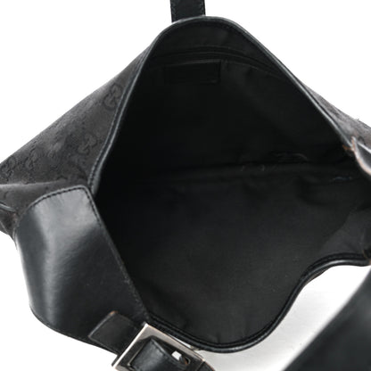 Gucci Monogram Small Jackie O Hobo Black 5 of 33