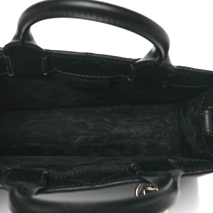 Christian Dior Calfskin Macrocannage Mini Book Tote Black 5 of 11