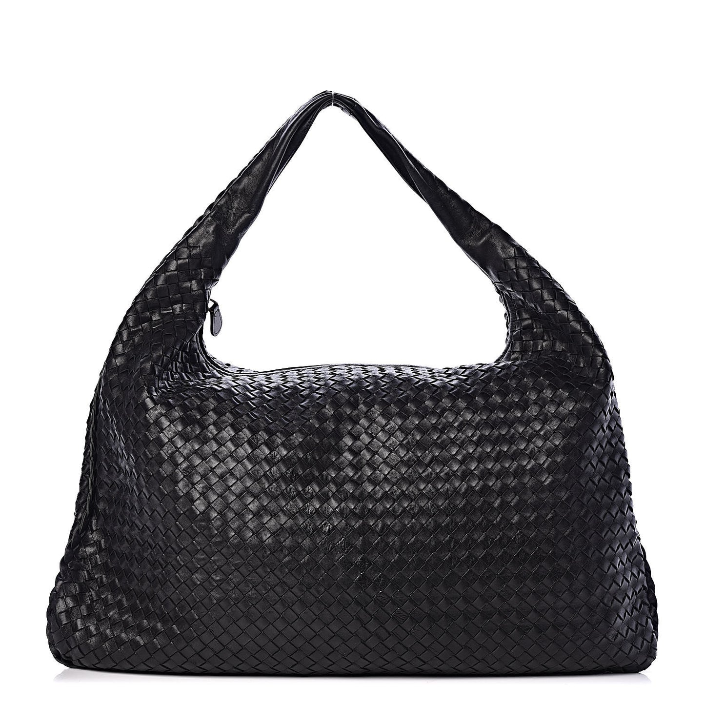 Nappa Intrecciato Maxi Veneta Hobo Black