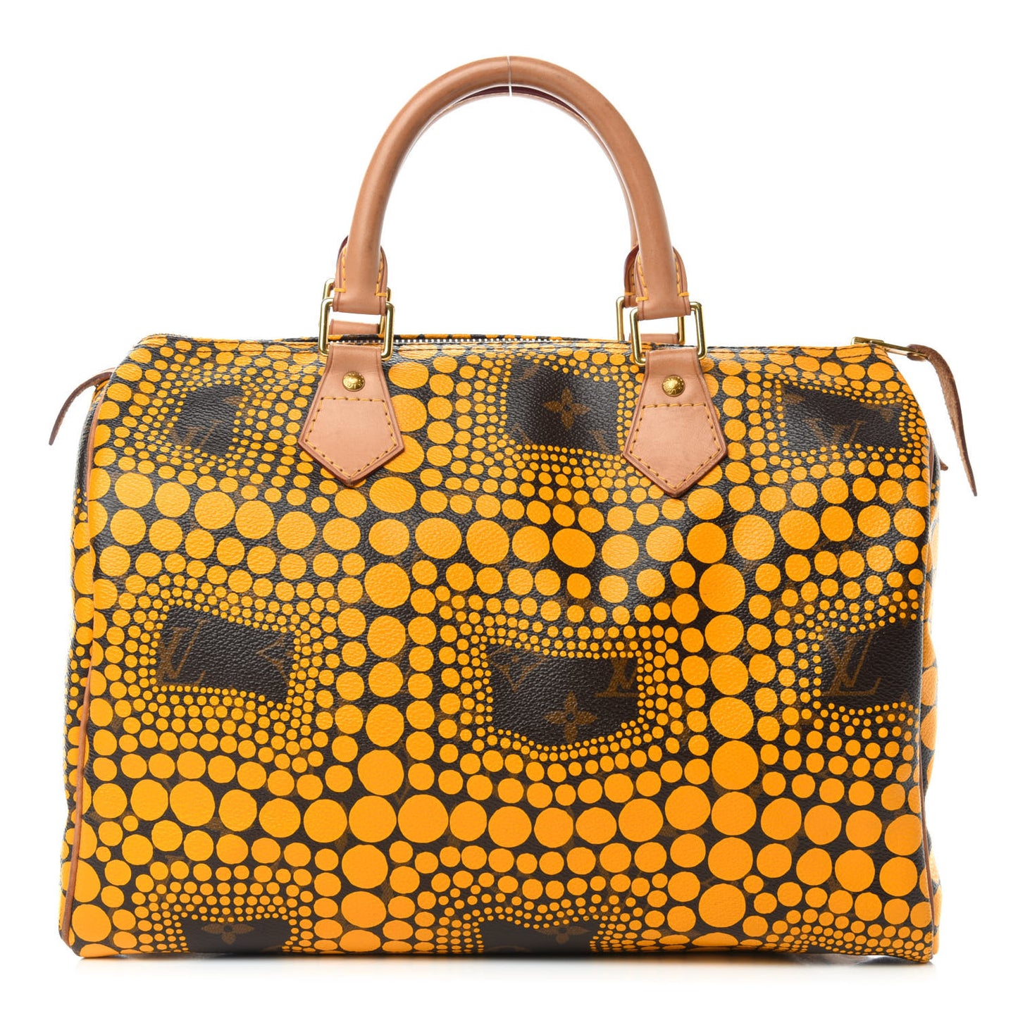 Monogram Kusama Town Speedy 30 Yellow