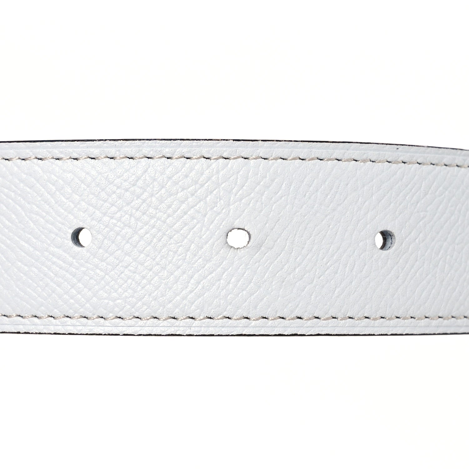Hermes Epsom 32mm Rope Chain H Belt 95 38 Etoupe White 3 of 7