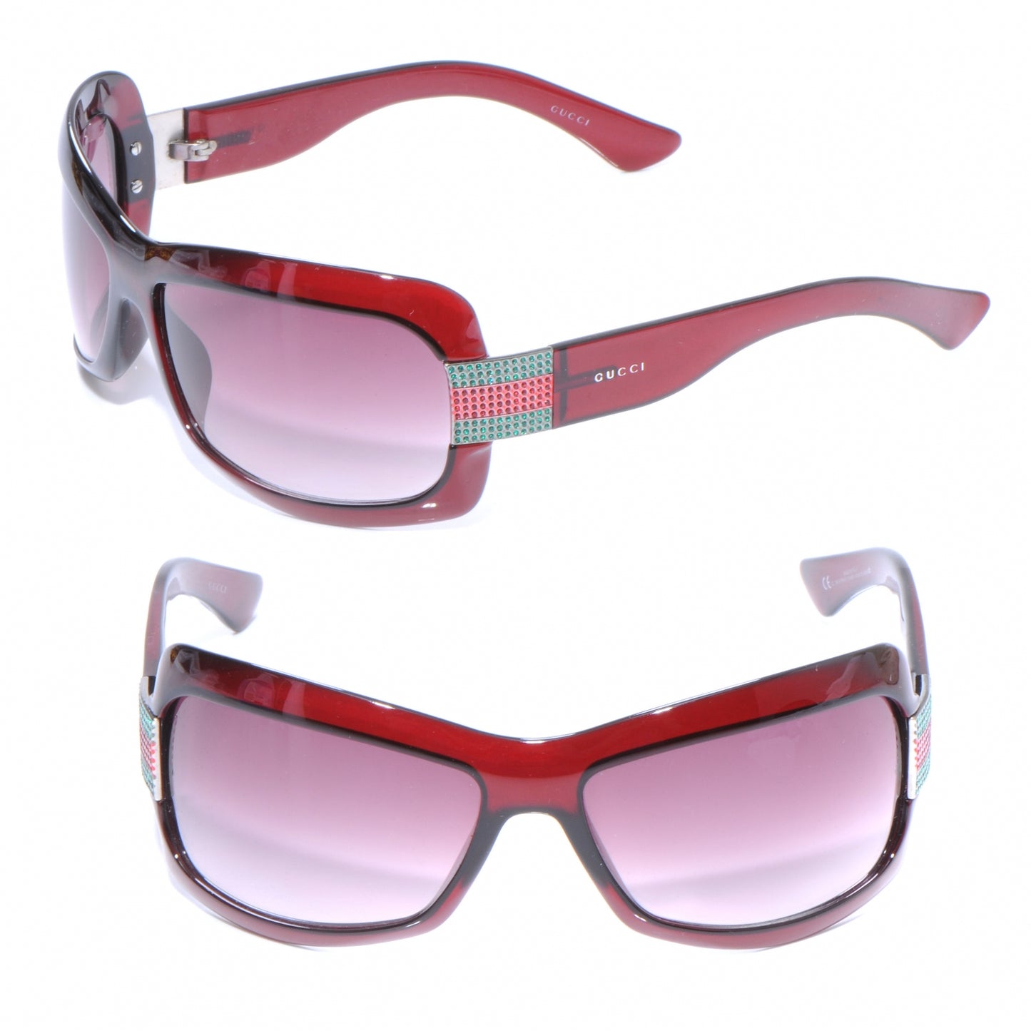 Strass Crystal Web Sunglasses 2901 Red