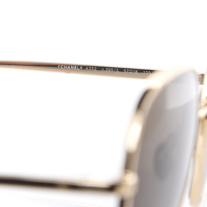 Chanel Square Sunglasses 4252 Gold 4 of 6
