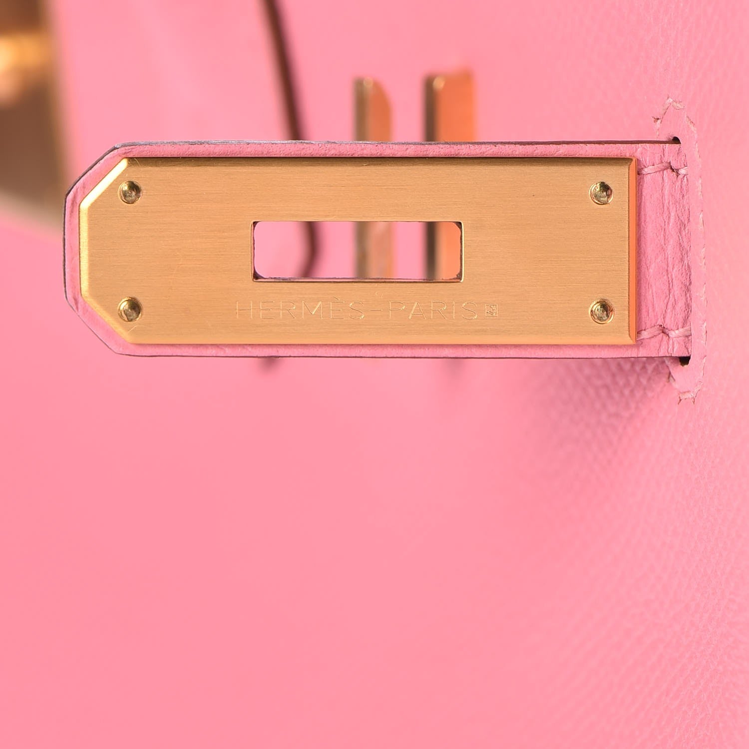 Hermes Epsom Horseshoe Birkin 35 Rose Confetti Gris Perle 18 of 34