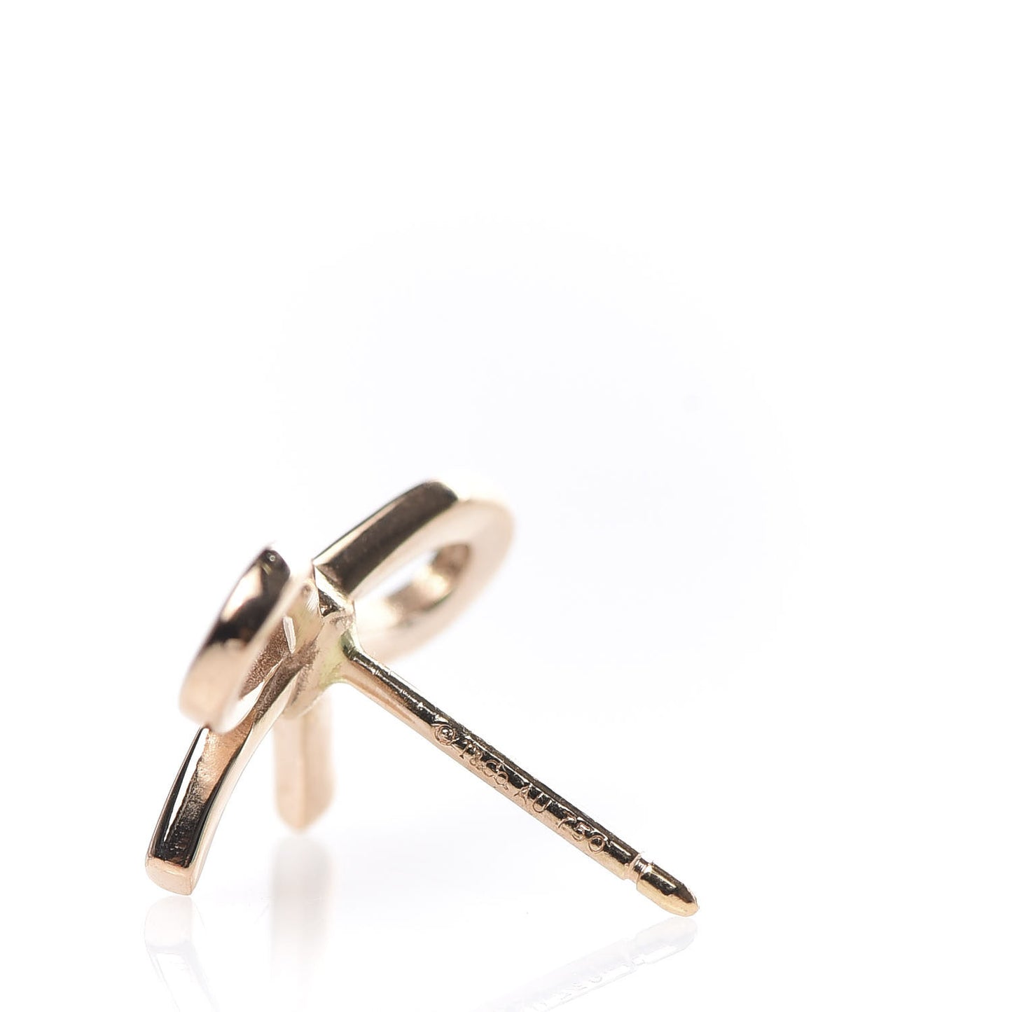 18K Rose Gold Bow Earrings