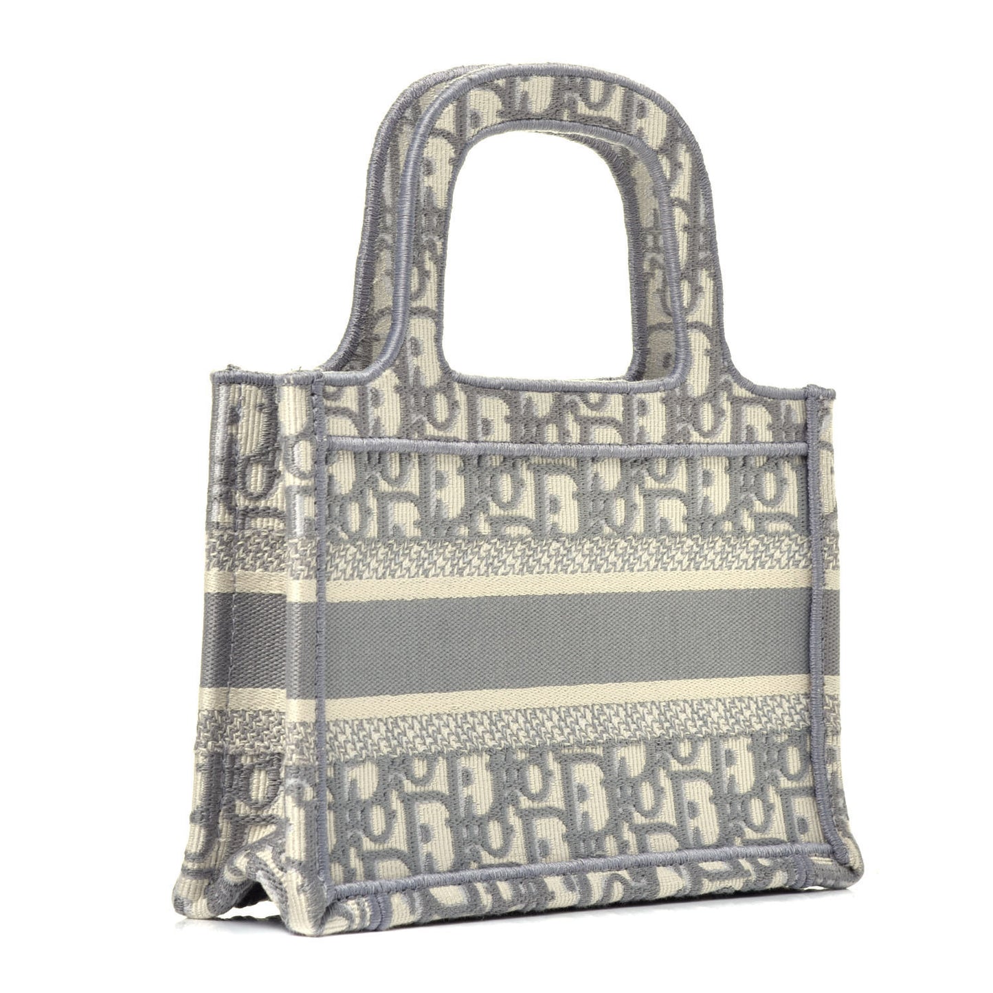 Oblique Mini Book Tote Grey Multicolor