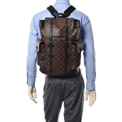 Louis Vuitton Monogram Macassar Christopher PM Backpack 2 of 9