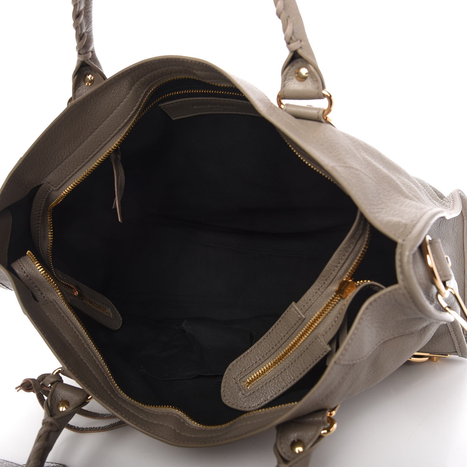 Balenciaga Chevre Gold Metallic Edge Hardware City Gris Taupe 5 of 9