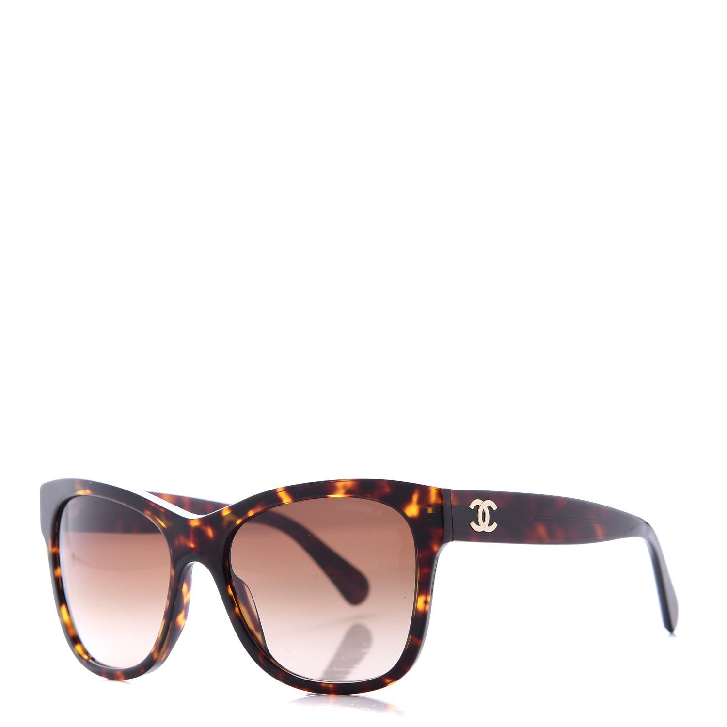 Chanel Acetate Runway Square Sunglasses 5380 Dark Tortoise 1 of 8