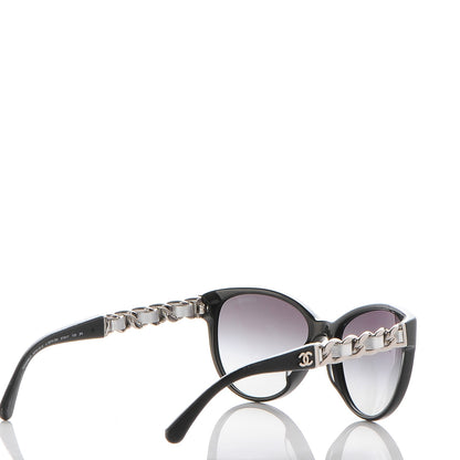 Chanel Butterfly Chain Sunglasses 5215-Q Black 4 of 9