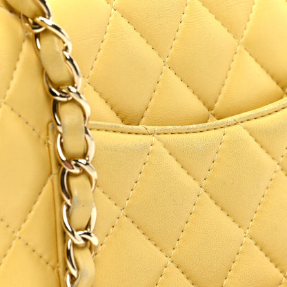 Chanel Lambskin Quilted Mini Rectangular Flap Yellow 10 of 12