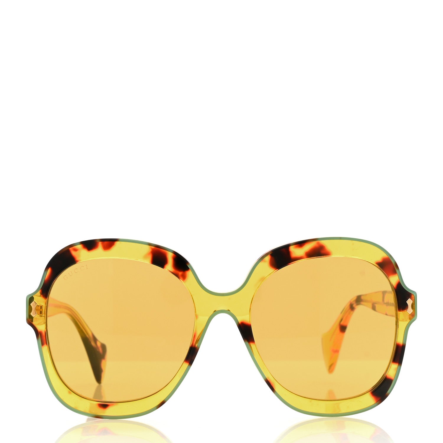 Gucci Acetate Round Frame Sunglasses GG1240S Tortoise 2 of 7