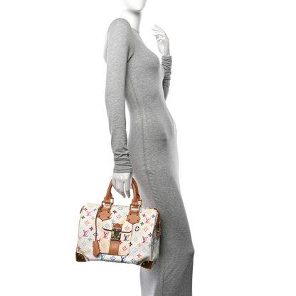 Louis Vuitton Monogram Multicolor Speedy 30 White 2 of 10