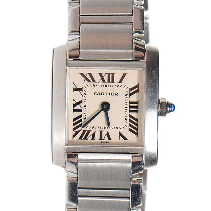 Cartier Stainless Steel 20mm Tank Francaise Quartz Watch 1 of 9