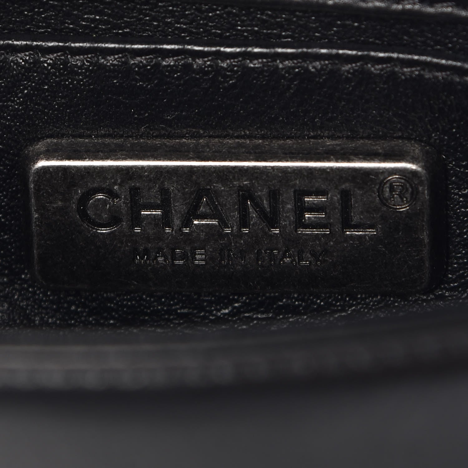 Chanel Galuchat Stingray Mini Boy Flap Black Silver 6 of 12