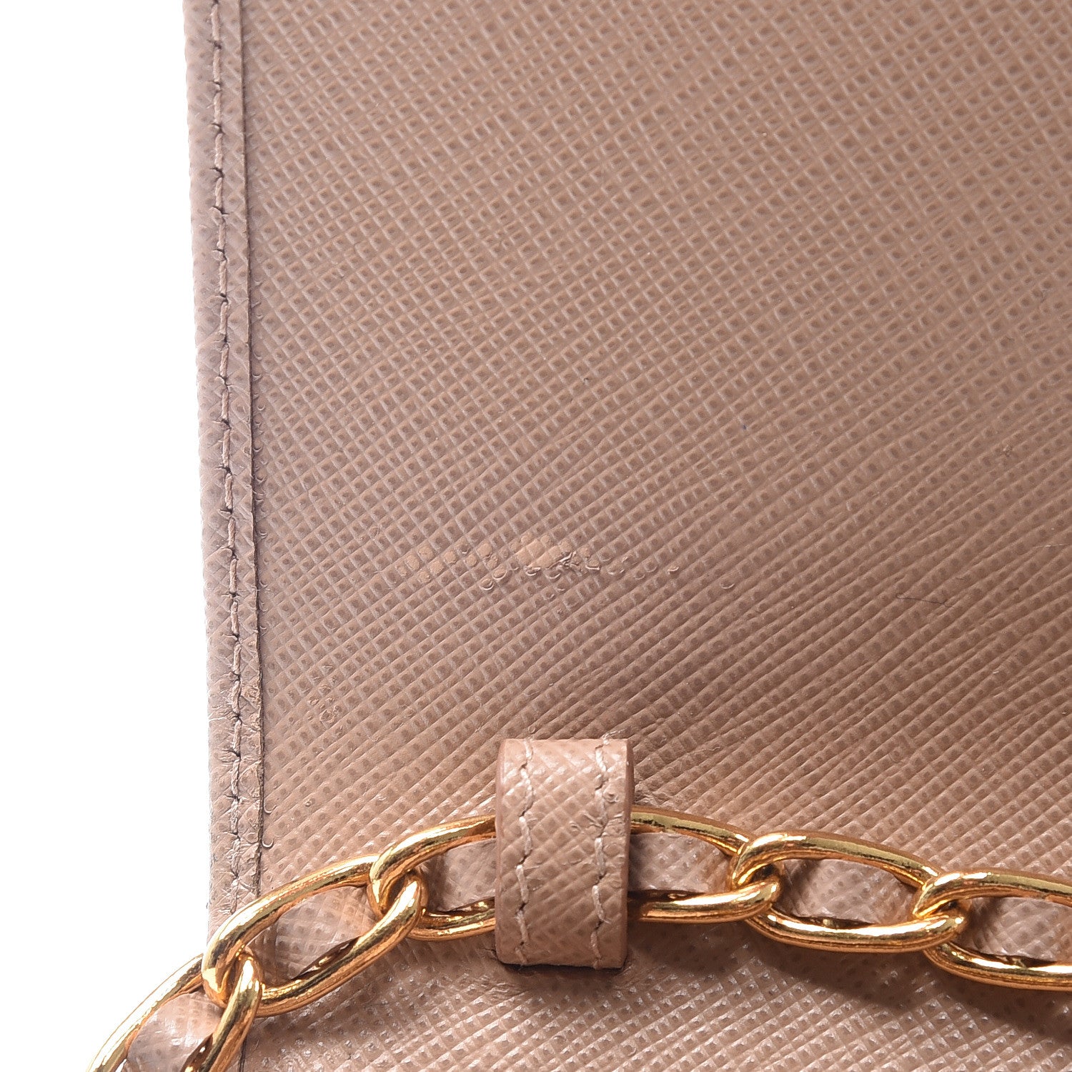 Prada Saffiano Metal Oro Chain Wallet Cammeo 9 of 14