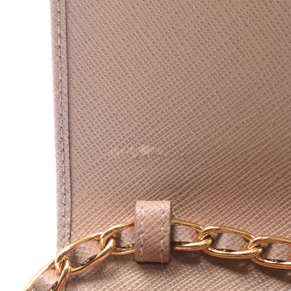 Prada Saffiano Metal Oro Chain Wallet Cammeo 9 of 14