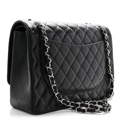 Chanel Caviar Quilted Maxi Double Flap Black 3 of 14
