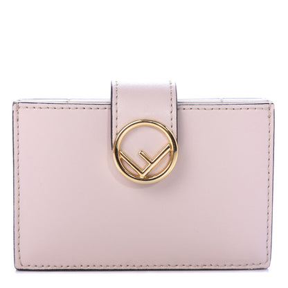 Fendi Vitello Liberty Lucido Gusseted Card Holder Peonia 1 of 9