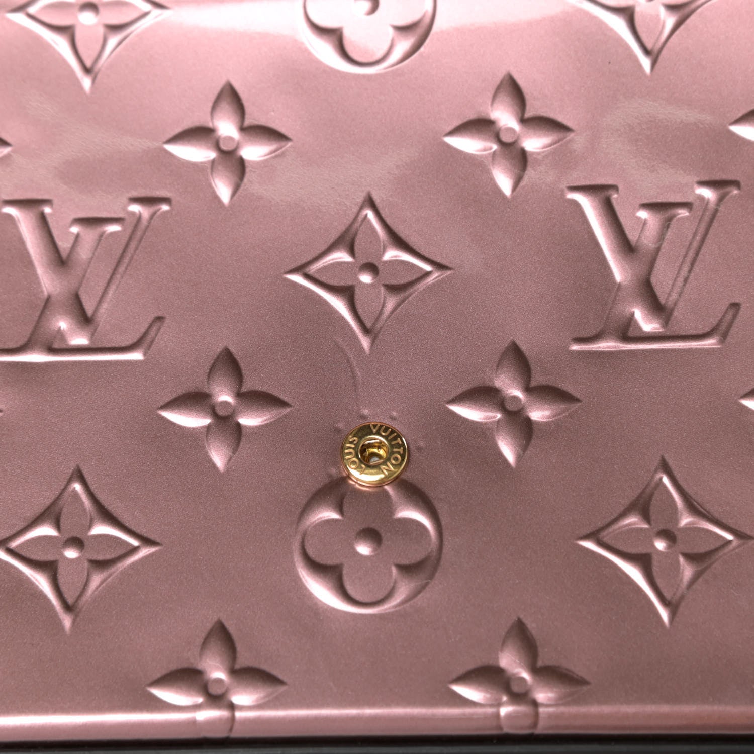 Louis Vuitton Vernis Pochette Felicie Chain Wallet Metallic Pale Pink 10 of 10