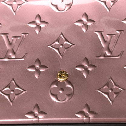Louis Vuitton Vernis Pochette Felicie Chain Wallet Metallic Pale Pink 10 of 10