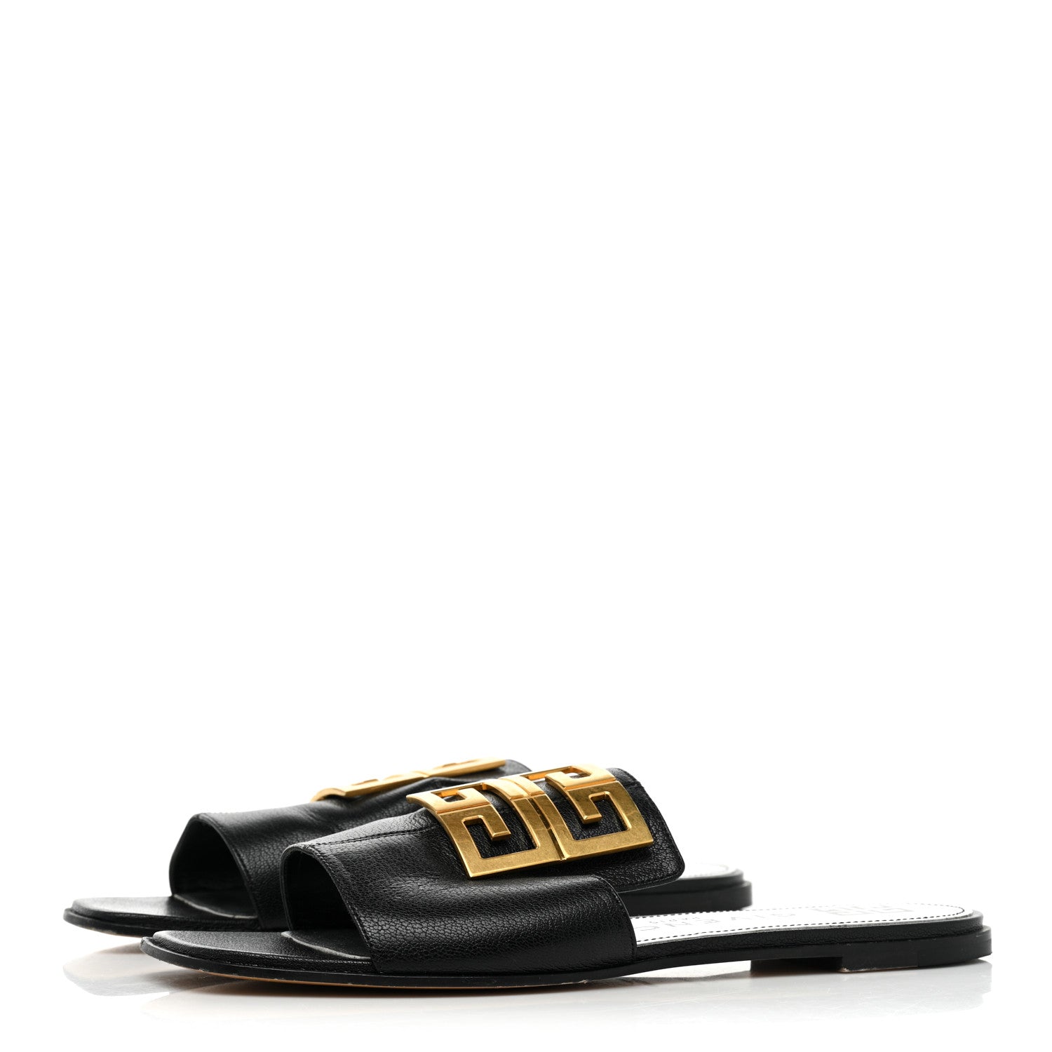 Givenchy Goatskin 4G Flat Sandals 40 Black 3 of 9